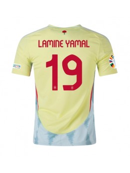 Spanien Lamine Yamal #19 Auswärtstrikot EM 2024 Kurzarm